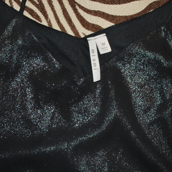 EUC Iridescent Glittery tiered women's tank top - Picture 3 of 3